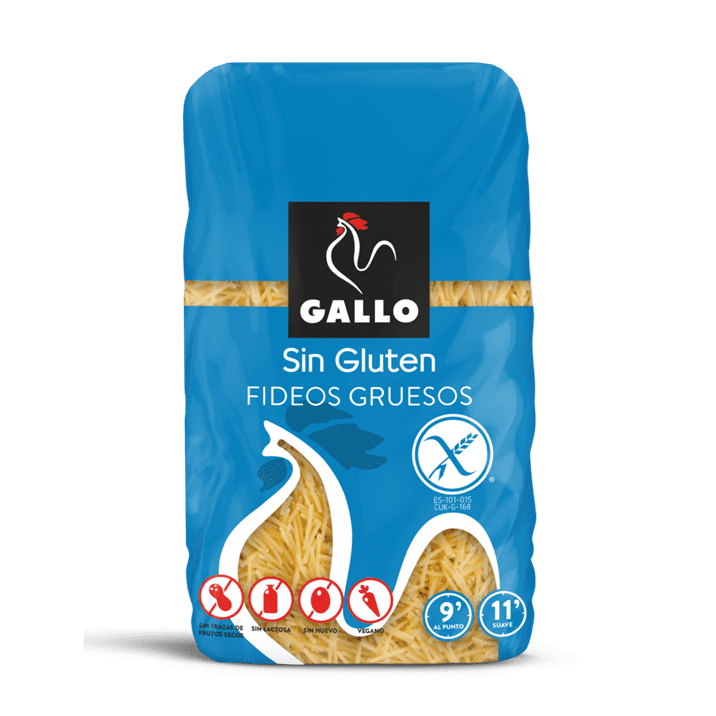 GALLO FIDEOS GRUESOS SIN GLUTEN G