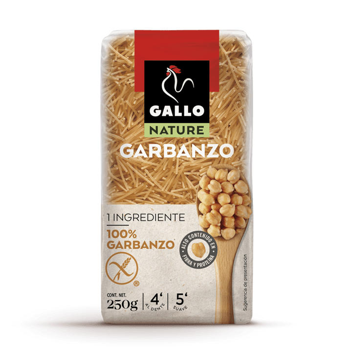 Gallo Nature MONOINGREDIENTE FIDEOS GARBANZO Ds